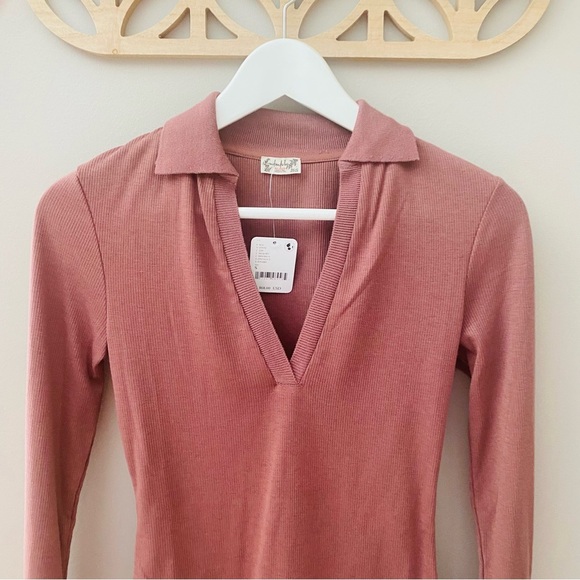 Free People Do It Right Bodysuit Brown Sz Small - Picture 2 of 9